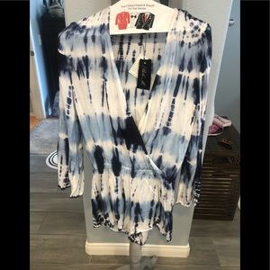 Boho Me tie dye romper XS.  NWT